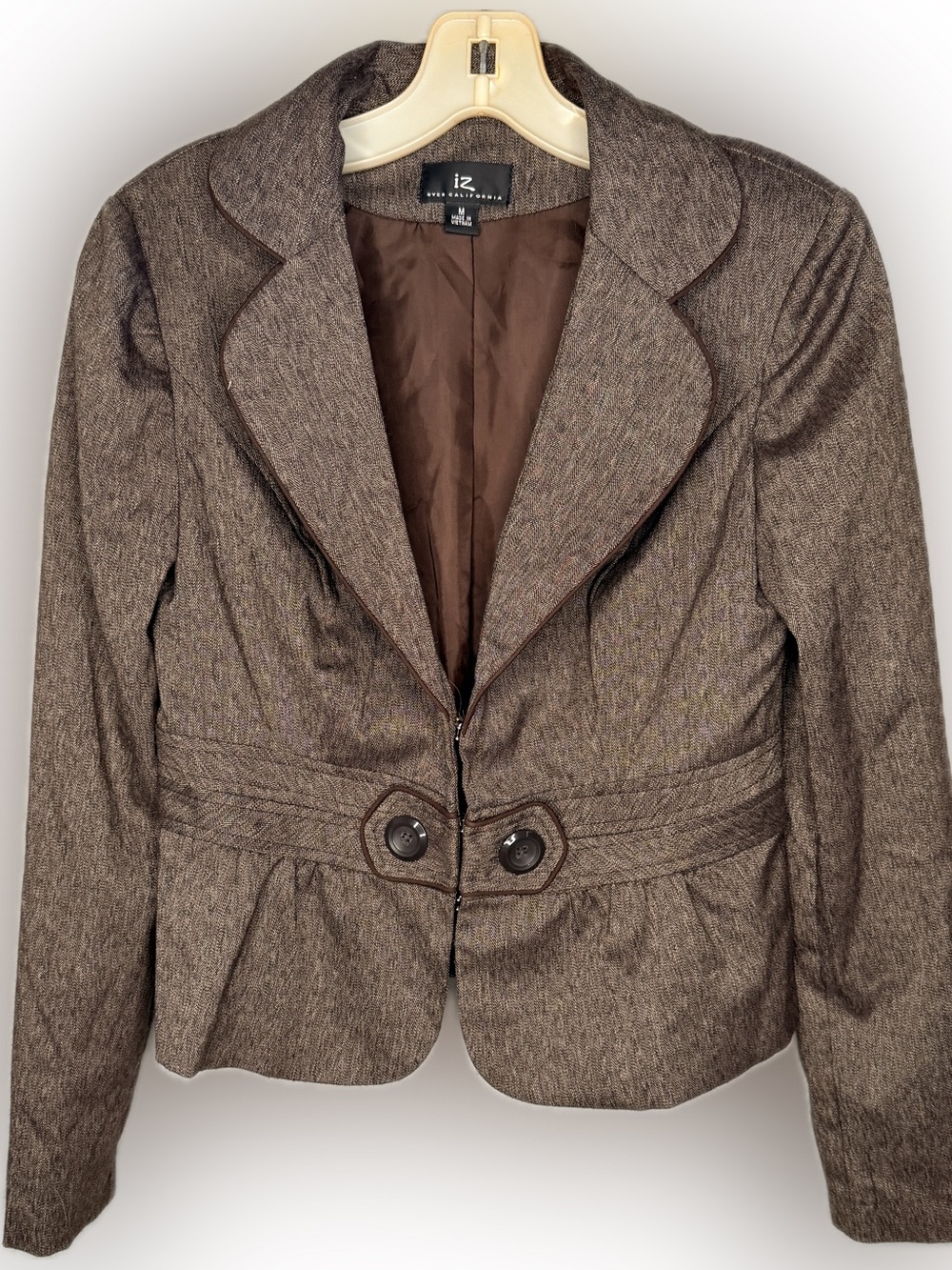 IZ Byer California Brown Suit Jacket